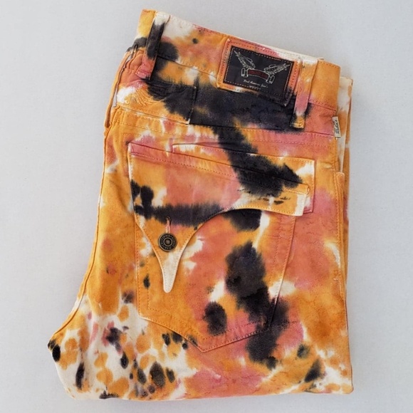 New Men ROBIN'S JEAN Long Flap Straight Leg Jeans - Picture 2 of 8